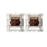Gateron G Brown Pro Switches Pre-lubed 3pin RGB SMD Linear for Gaming Mechanical Keyboard (72 Pcs, Brown)