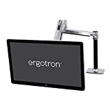 Ergotron – LX Sit-Stand Single Monitor Arm, VESA Desk Mount – for Monitors Up to 42 Inches, 7 to 25 lbs – Polished Aluminum