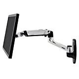 Ergotron – LX Single Monitor Arm, VESA Wall Mount – for Monitors Up to 34 Inches, 7 to 25 lbs – Polished Aluminum