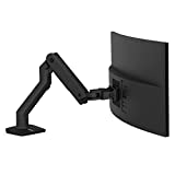 Ergotron – HX Single Ultrawide Monitor Arm, VESA Desk Mount – for Monitors Up to 49 inches, 20 to 42 lbs, Less Than 6 Inch Display Depth – Matte Black