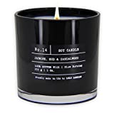 Lulu Candles - Jasmine, Oud & Sandalwood (9 Oz.) - Scented Candles for Home - Highly Scented Vegan Soy Blend Jar Candle with 100% Cotton Wick - Slow Burning