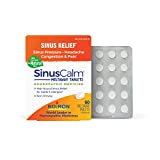 Boiron SinusCalm Tablets for Sinus Pain Relief, Runny Nose, Congestion, Sinus Pressure, Headache - 60 Count