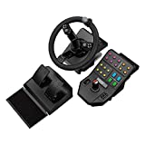 Logitech G Farm Simulator Heavy Equipment Bundle (2nd Generation), Steering Wheel Controller for Farm Simulation 22 (or Older), Wheel, Pedals, Vehicle Side Panel Control Deck for PC
