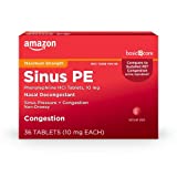 Basic Care Sinus pe, phenylephrine hcl tablets, 10 mg, 36 Count