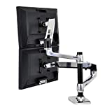 Ergotron – LX Vertical Stacking Dual Monitor Arm, VESA Desk Mount – for 2 Monitors Up to 24 Inches, 7 to 20 lbs Each – Polished Aluminum
